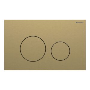 Geberit Sigma 40 Actuator Plate Dual Flush Round Brass