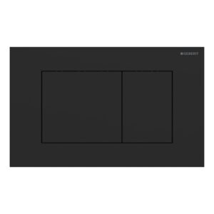 Geberit Sigma40 Dual Flush Plate Square Black Stainless Steel