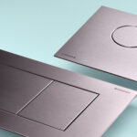 Geberit Sigma 40 Dual Flush Plate Square Brushed Steel