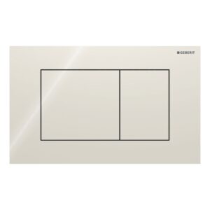 Geberit Sigma 40 Actuator Plate Dual Flush Square Sand Grey Glass