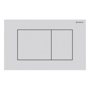 Geberit Sigma 40 Actuator Plate Dual Flush Square White Painted Steel