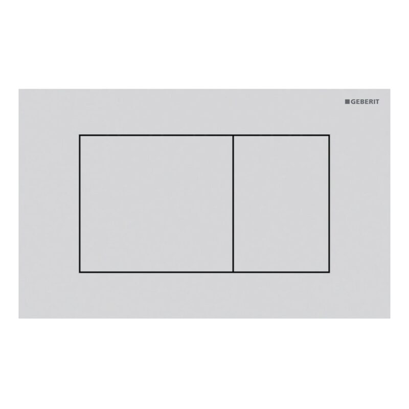 Geberit Sigma 40 Actuator Plate Dual Flush Square White Painted Steel