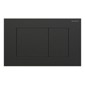 Geberit Sigma 40 Stainless Steel Dual Flush Flate Square Black Chrome
