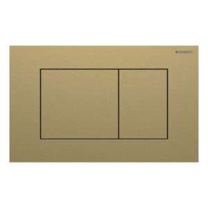 Geberit Sigma 40 Stainless Steel Dual Flush Plate Square Brass