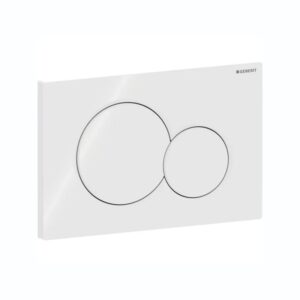 Geberit Flush Plate Sigma01 Dual Flush, Plastic, White Alpine