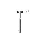 Geberit Flush Plate Sigma01 Dual Flush, Plastic, White Alpine