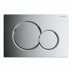 Geberit Flush Plate Sigma01 Dual Flush, Plastic, Gloss Chrome