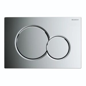 Geberit Flush Plate Sigma01 Dual Flush, Plastic, Gloss Chrome