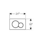 Geberit Flush Plate Sigma01 Dual Flush Brass