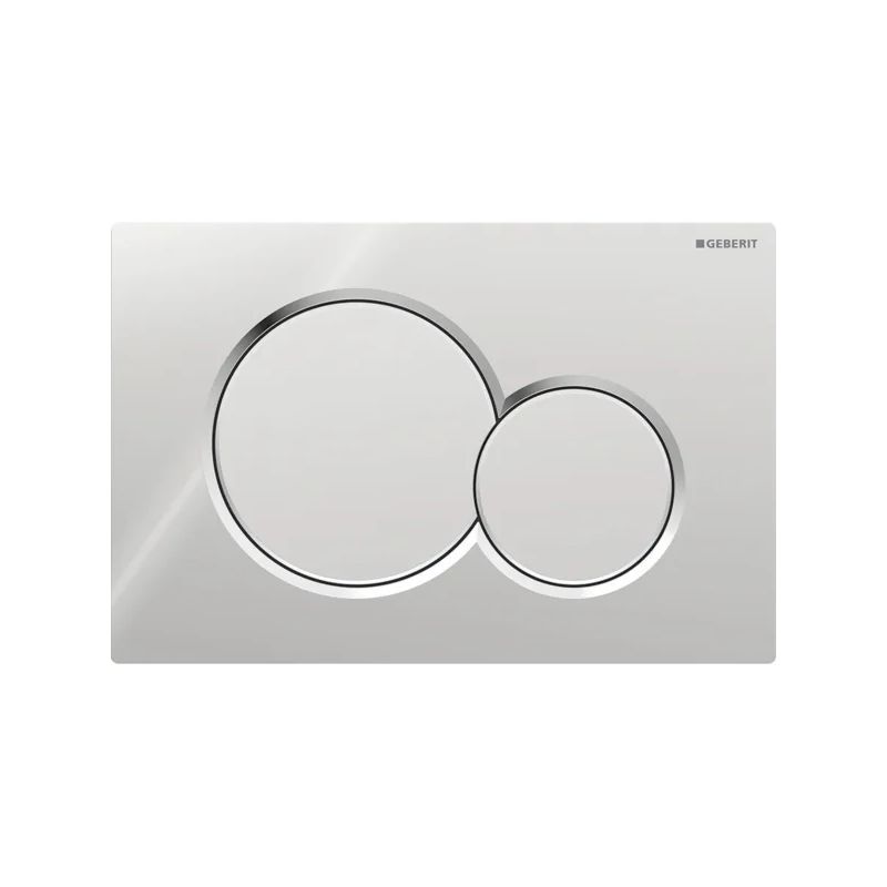 Geberit Sigma01 Dual Flush Plate Plastic Chrome Geberit Sigma01 Dual Flush Plate Plastic Chrome