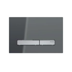 Geberit Sigma50 Metal Dual Flush Plate Chrome/Lava