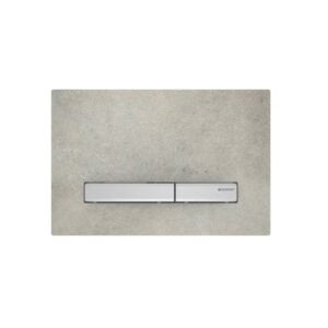 Geberit Sigma50 Metal Dual Flush Plate Chrome/Concrete