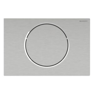 Geberit Sigma10 Electronic Single Flush Plate Battery with Bluetooth Brushed