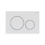Geberit Sigma 20 Dual Flush Plate Matt White/White Easy To Clean