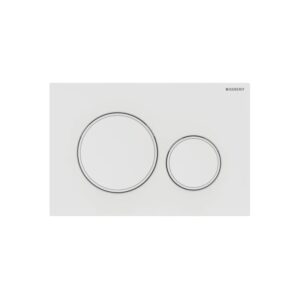 Geberit Sigma 20 Dual Flush Plate Matt White/White Easy To Clean