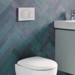 Geberit Sigma 20 Dual Flush Plate Matt White/White Easy To Clean