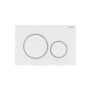 Geberit Sigma 20 Dual Flush Plate White/Matt White