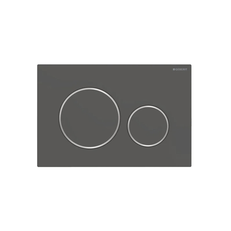 Geberit Sigma20 Dual Flush Plate Matt Black Geberit Sigma20 Dual Flush Plate Matt Black
