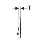 Geberit Sigma20 Dual Flush Plate Matt Black