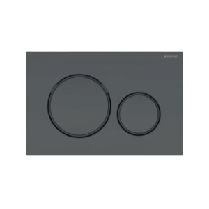 Geberit Sigma 20 Dual Flush Plate Matt Black/Black Easy-To-Clean