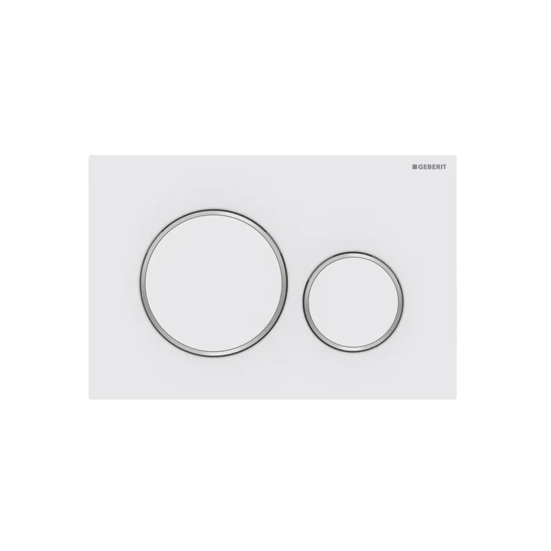 Geberit Sigma20 Dual Flush Plate Matt White Geberit Sigma20 Dual Flush Plate Matt White