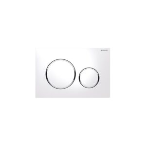 Geberit Sigma20 Dual Flush Plate White/Gloss Chrome/White