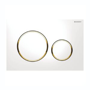 Geberit Sigma20 Dual Flush Plate White/Gold
