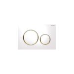 Geberit Sigma20 Dual Flush Plate White/Gold-Plated/White