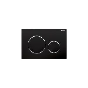 Geberit Sigma20 Dual Flush Plate Black/Bright Chrome/Black