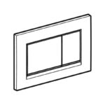 Geberit Sigma 30 Dual Flush Plate White/Matt White