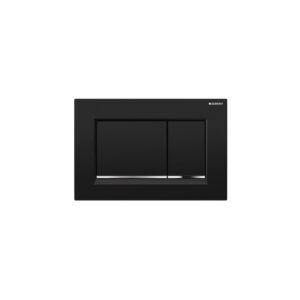 Geberit Sigma30 Dual Flush Plate Black/Bright Chrome/Black