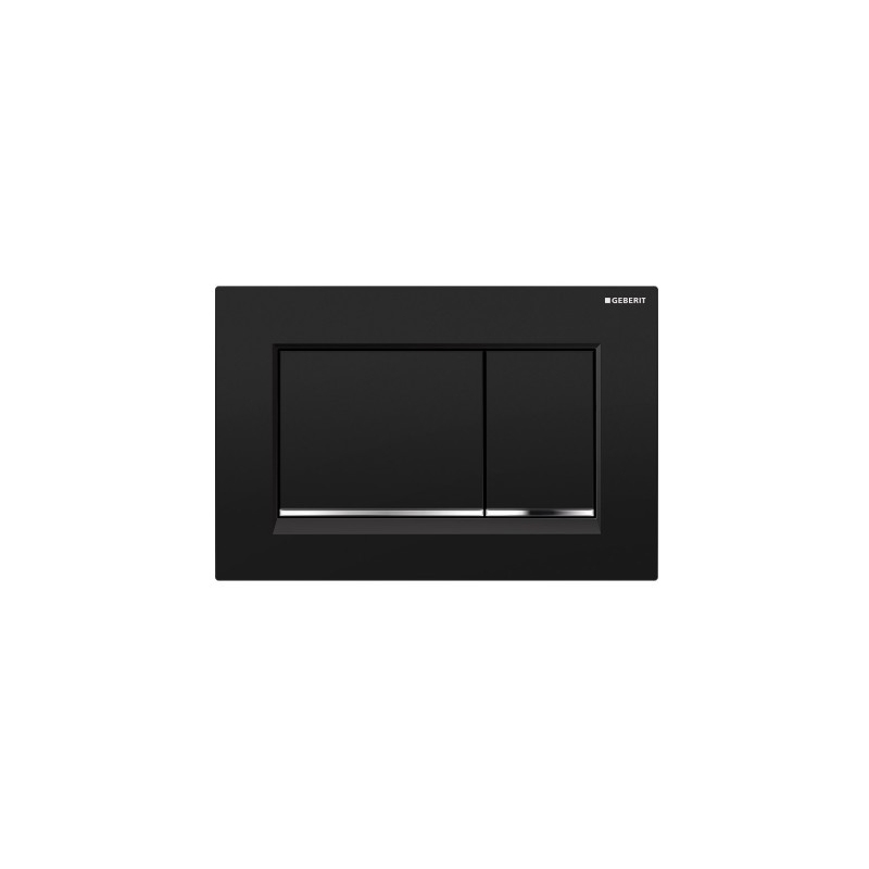 Geberit Sigma30 Dual Flush Plate Black/Bright Chrome/Black Geberit Sigma30 Dual Flush Plate Black/Bright Chrome/Black