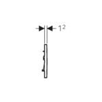Geberit Sigma30 Dual Flush Plate Black/Bright Chrome/Black