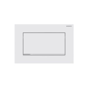 Geberit Sigma30 Screwable Flush Plate for Stop-And-Go Flush Matt White