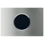 Geberit Sigma10 Touchless Dual Flush Plate Mains Brushed Chrome