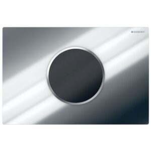 Geberit Sigma10 Battery Automatic Touchless Dual Flush Plate Gloss Chrome