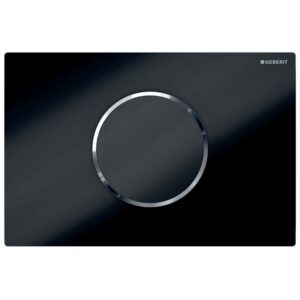 Geberit Sigma10 Battery Automatic Touchless Dual Flush Plate Black/Chrome