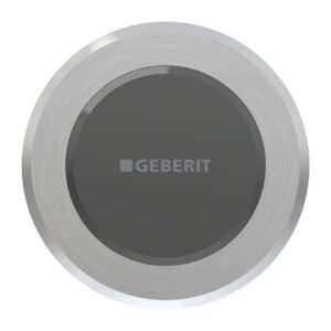 Geberit Type 10 Infrared Electronic Dual Flush Battery Brushed Chrome