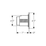 Geberit Dual Flush Button White Alpine Type 01 for 12/15cm