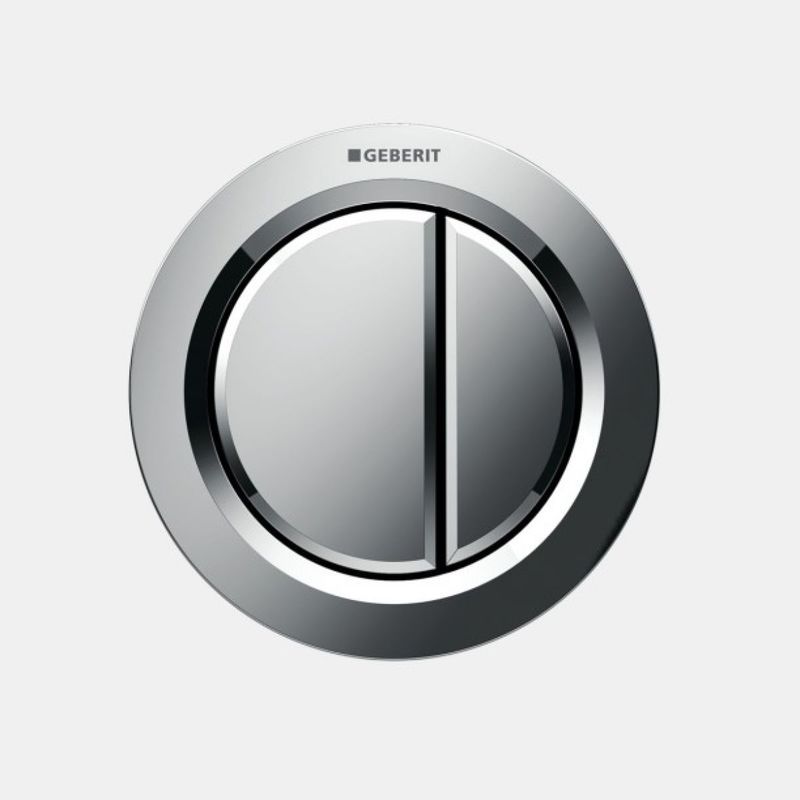 Geberit Dual Flush Button Gloss Chrome Type 01 for Cistern 8cm