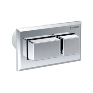 Geberit Sigma 8cm Plastic Dual Flush Plate Protruding Gloss Chrome