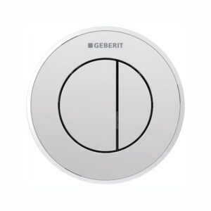 Geberit Type 10 Dual Flush Button Round 12/15cm Gloss Chrome