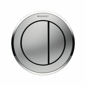 Geberit Type10 Dual Flush Button Matt/Gloss Chrome