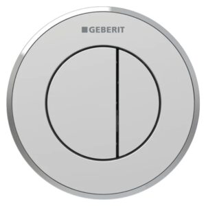 Geberit Type 10 Pnuematic Dual Flush Button for Sigma Matt/Gloss Chrome
