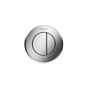 Geberit Dual Flush Button Type 10 8cm Gloss/Matt/Gloss Chrome