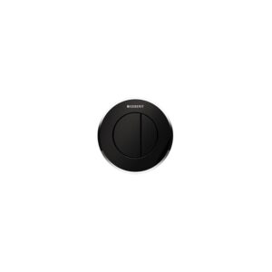 Geberit Dual Flush Button Type 10 8cm Black/Gloss Chrome/Black