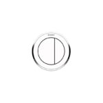 Geberit Dual Flush Button Type 10 White/Gloss Chrome/White