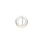 Geberit Dual Flush Button Type 10 White/Gold/White