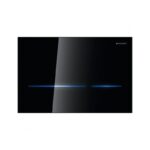 Geberit Sigma80 Mains Operated Touchless Dual Flush Plate Black Glass