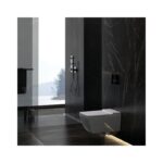 Geberit Sigma80 Mains Operated Touchless Dual Flush Plate Black Glass